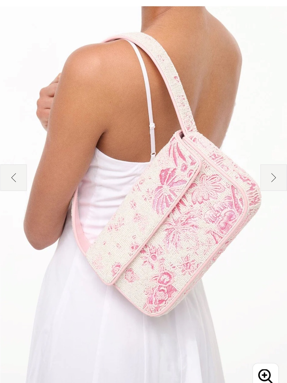 TOMMY BEADED BAG IVORY CHERRY BLOSSOM TOILE - Picture 3 of 5